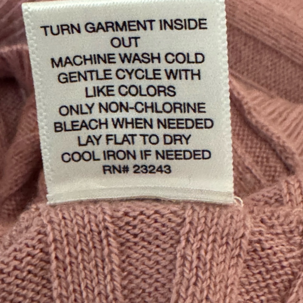 A-29 Soho Pink 3/4 Sleeve Pullover Sweater Size M - Picture 13 of 14